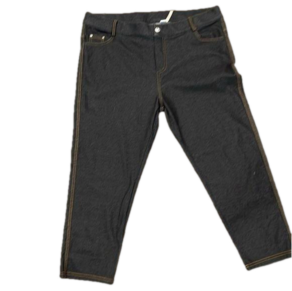 Yelete jeggings XXXL cotton/poly/spandex indigo blue pull on capris